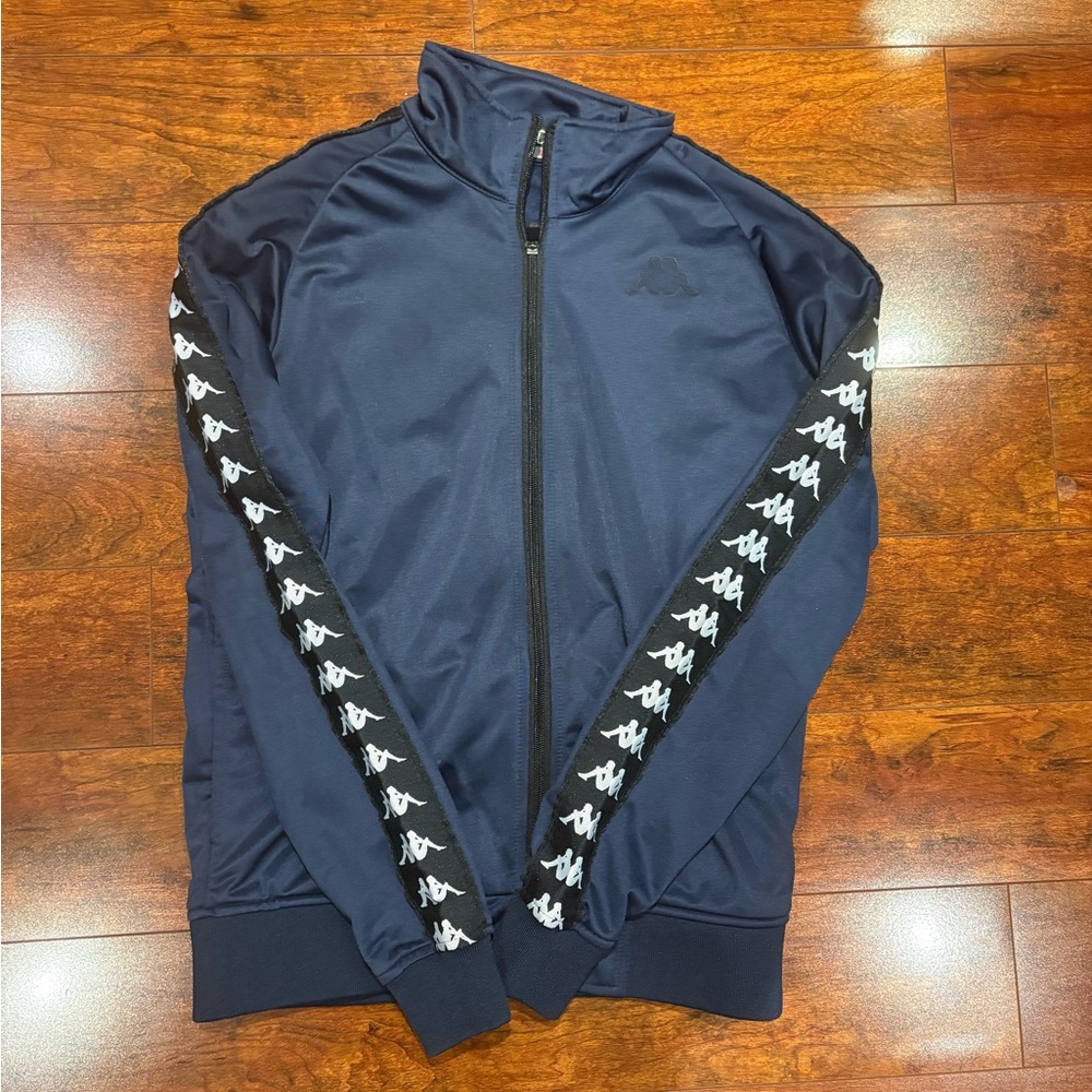Kappa Men's Navy and Black Track Jacket and Pants